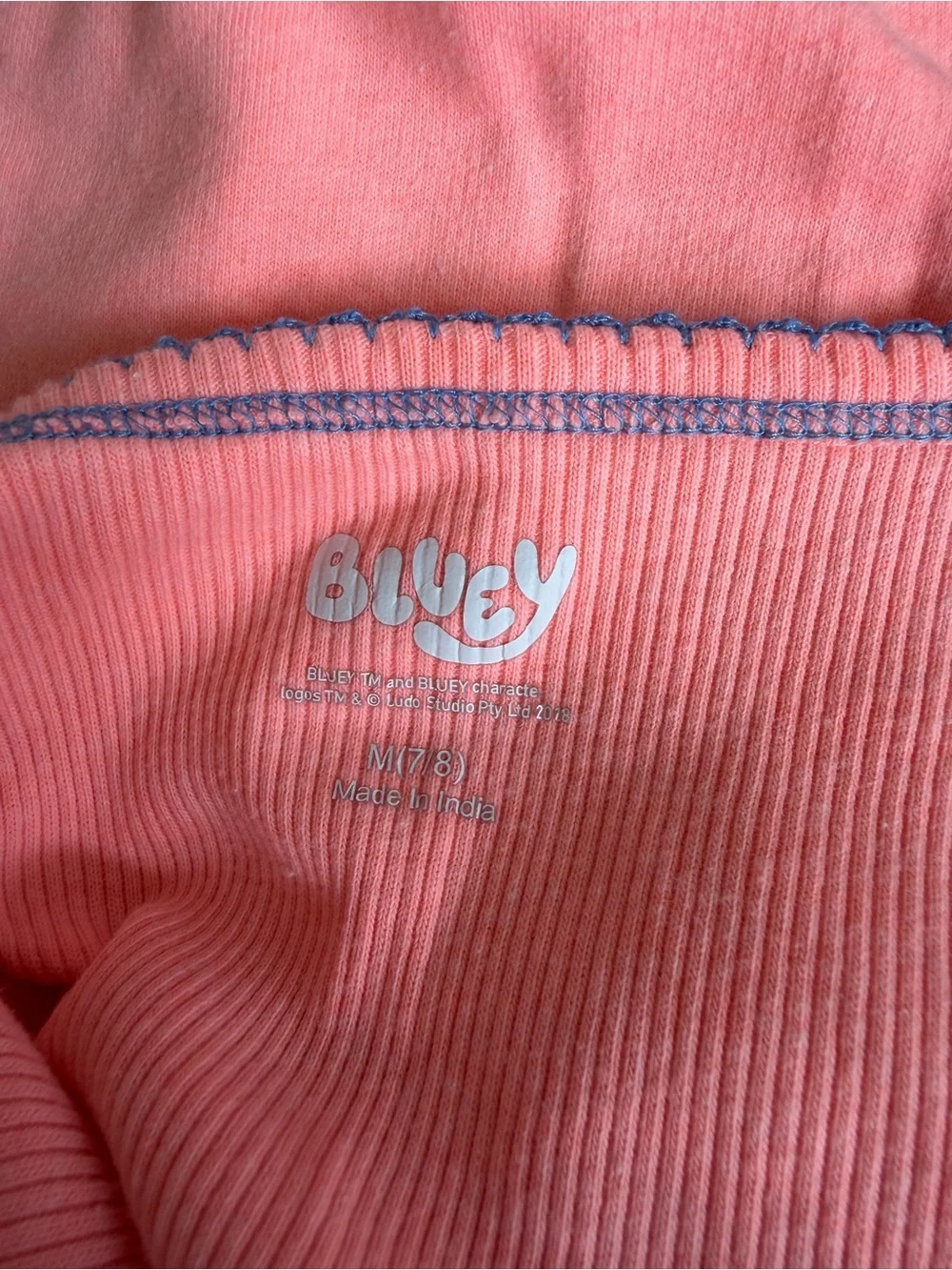 Bluey Girls Tank and Shorts Set, size M 7/8